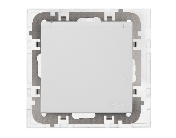 SANTRA GNIAZDO PODTYNKOWE 2P+Z B/R HERMETYCZNE IP44 BIAŁY 4168-10