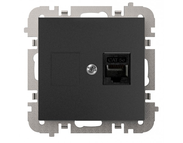 SANTRA GNIAZDO 1XKOMPUTEROWE RJ45 B/R CZARNY 4148-19